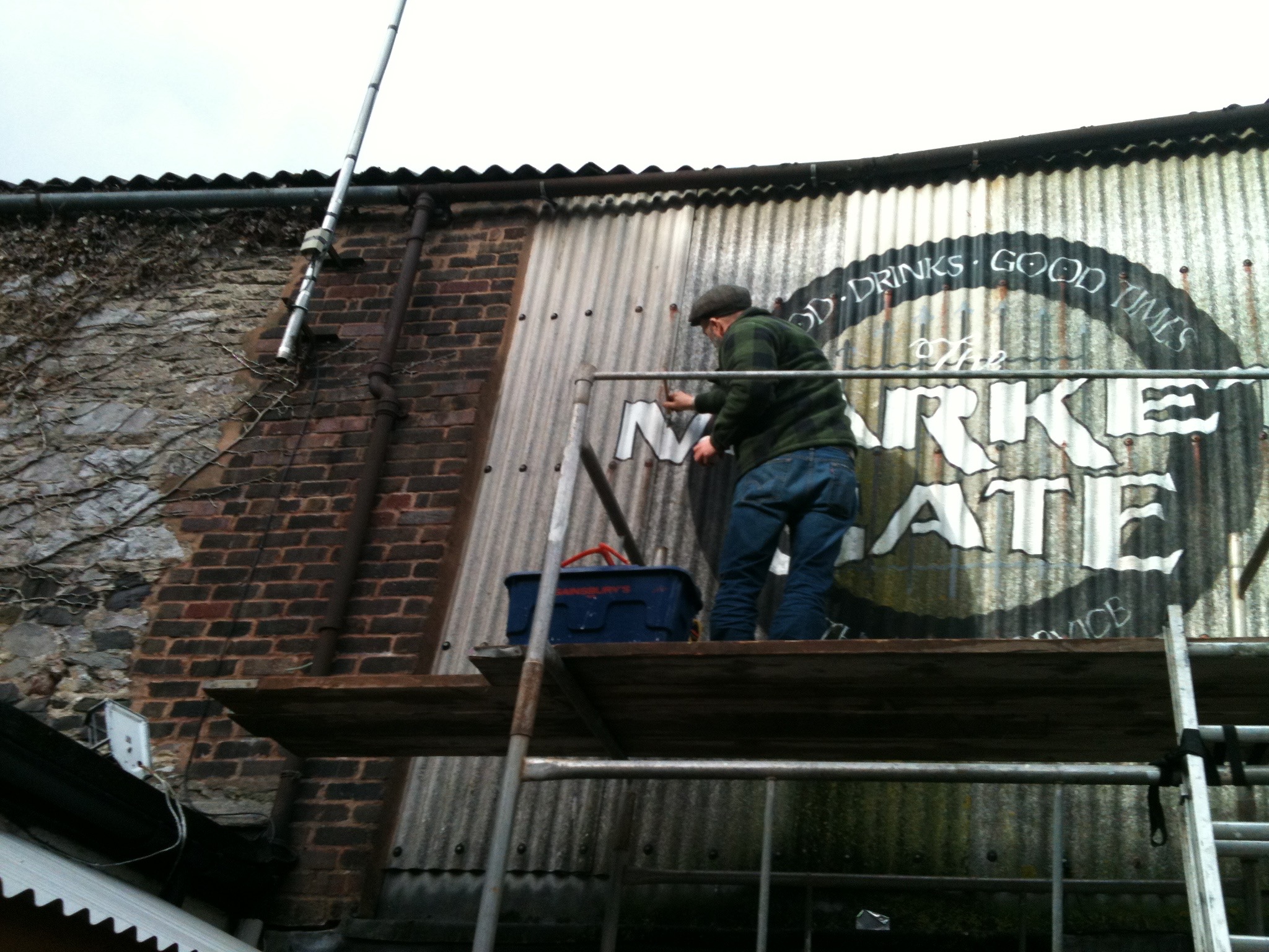 Hand wriiten retro vintage signs Newton Abbot