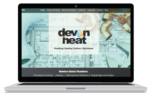 Sample banner of newton abbot website for Devon Heat Plumbers